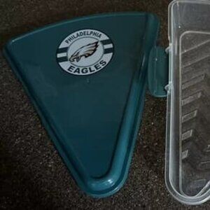 OFFICIAL NFL PHILADELPHIA EAGLES PIZZA STORAGE CONTAINER SPORTS MEMORABILIA FAN